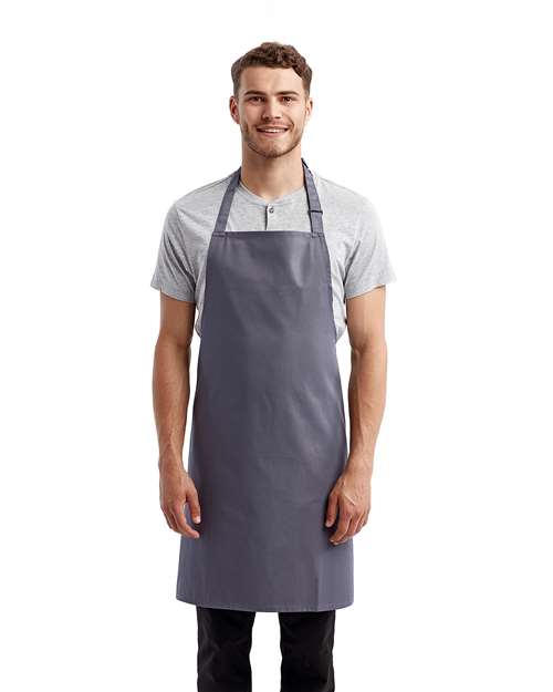 Artisan Collection by Reprime Recycled Bib Apron - Artisan Collection by Reprime RP150 Artisan Collection by Reprime Steel One Size