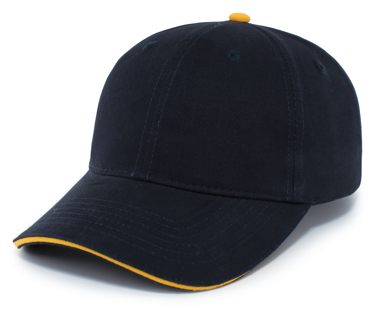 Pacific Headwear Brushed Twill Cap With Sandwich Bill 121C