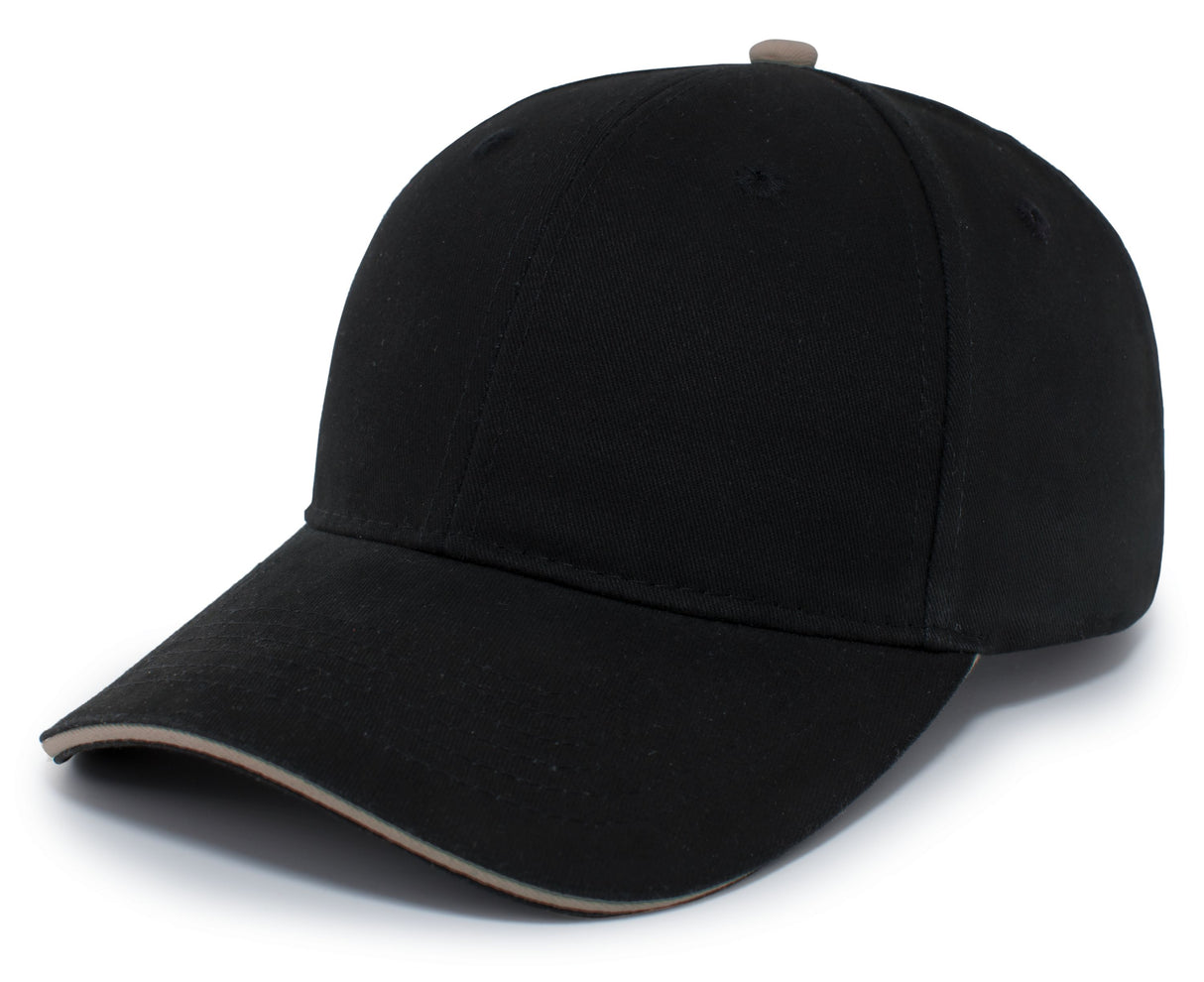 Pacific Headwear Brushed Twill Cap With Sandwich Bill 121C