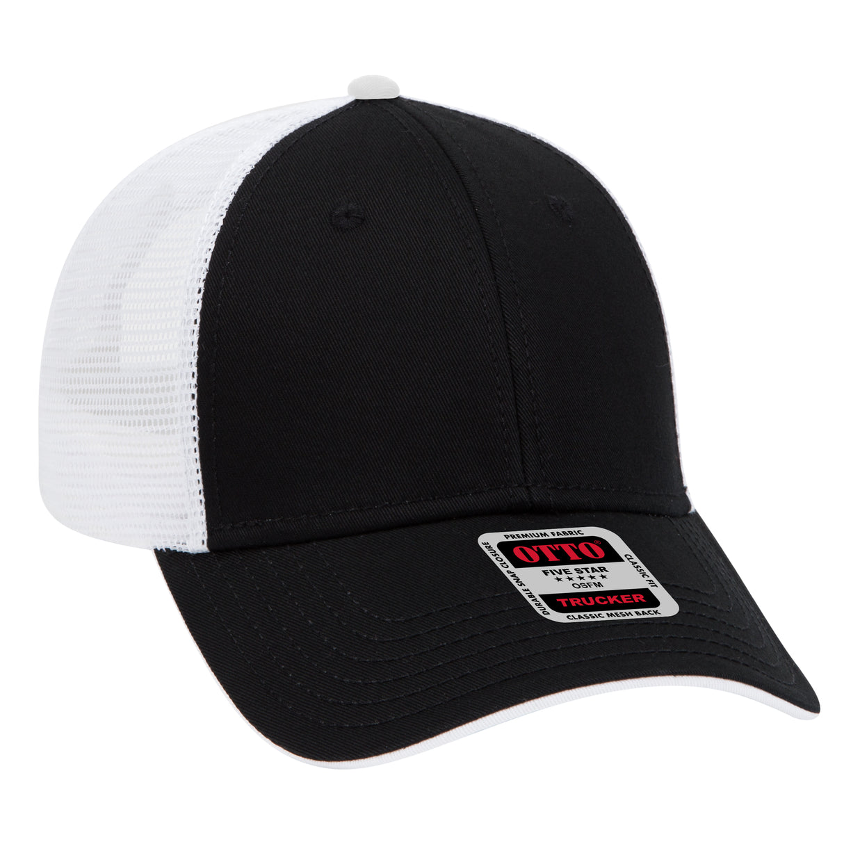 OTTO CAP® 6 Panel Low Profile Mesh Back Trucker Hat OTTO 122-945