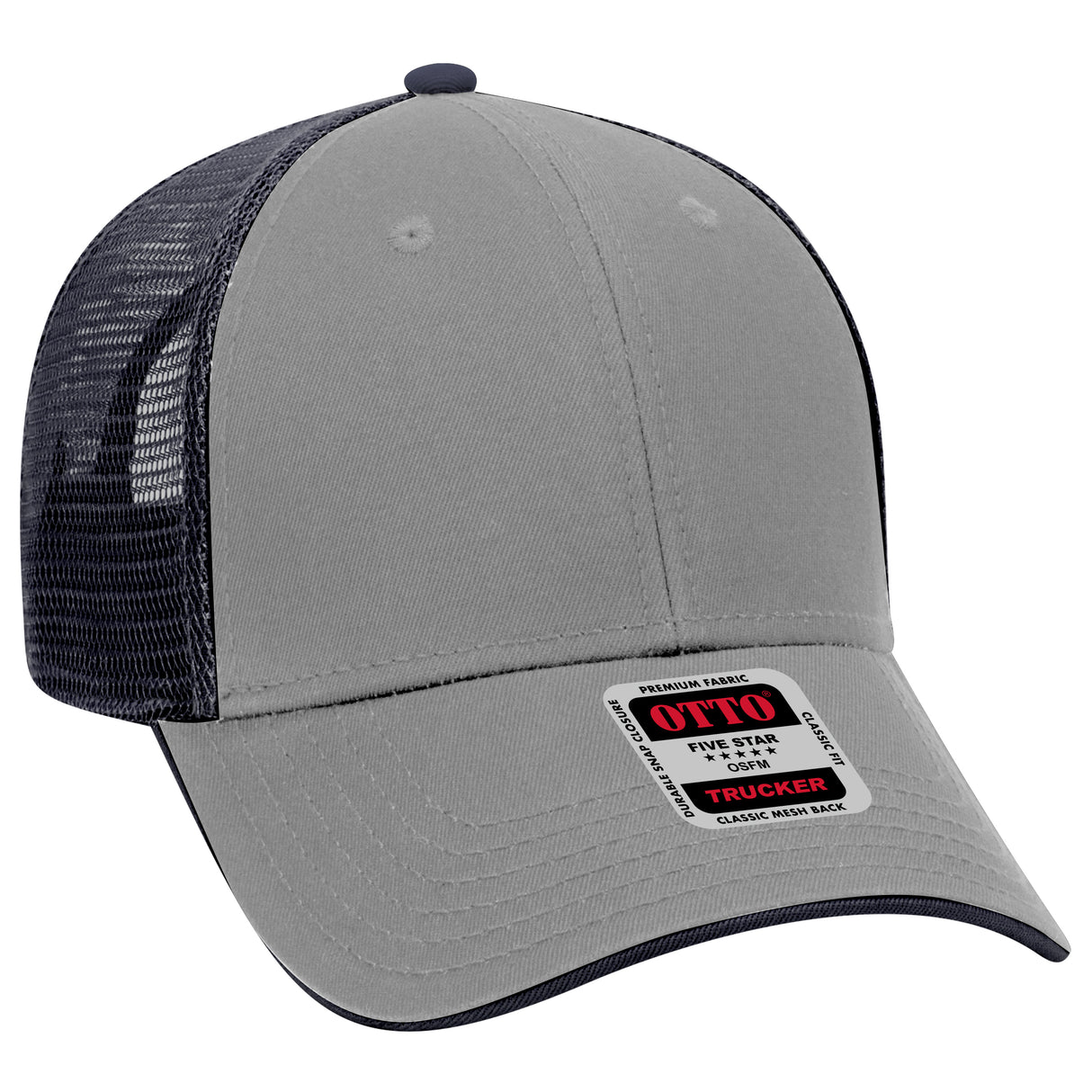 OTTO CAP® 6 Panel Low Profile Mesh Back Trucker Hat OTTO 122-945