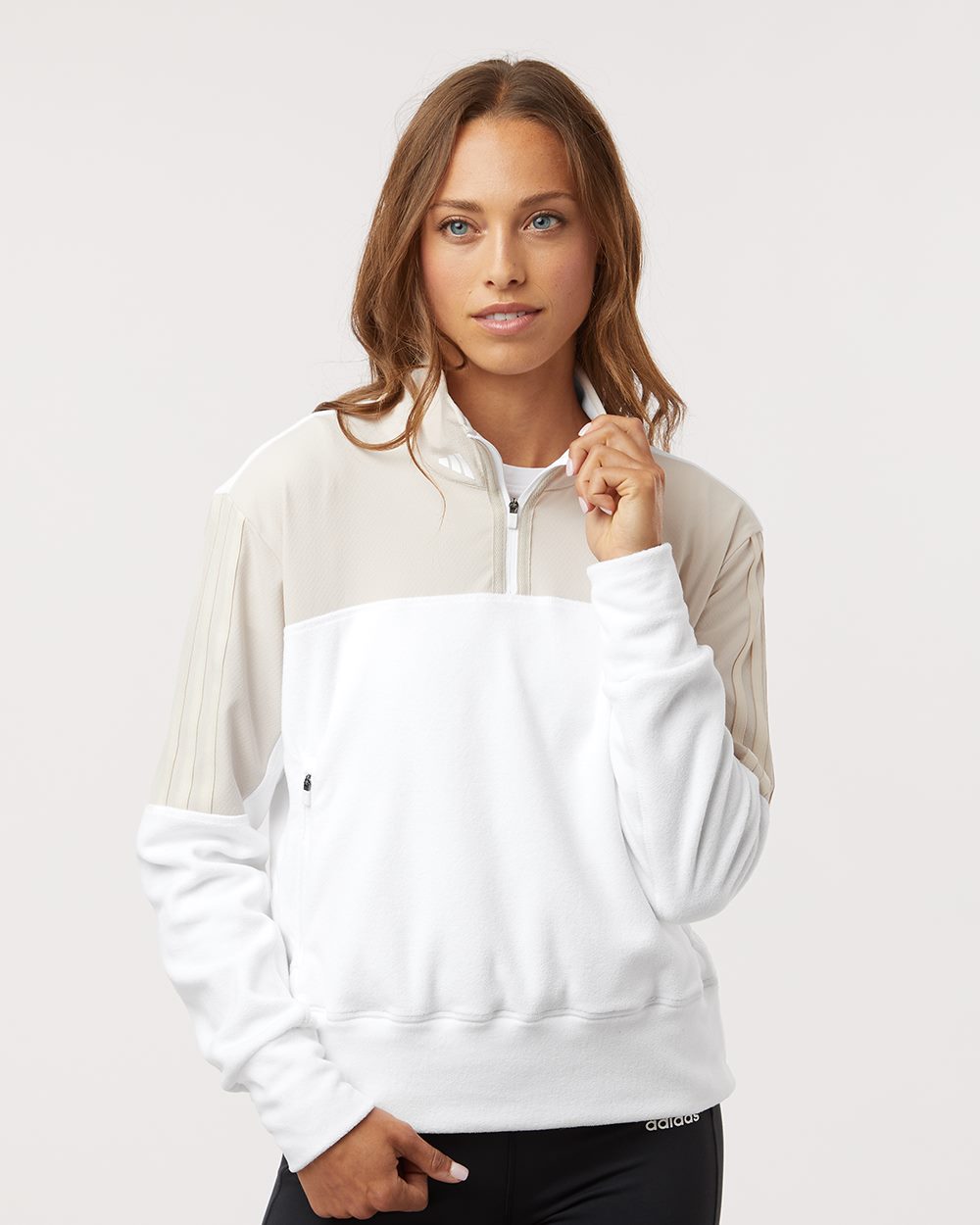 Adidas Women's Fleece Quarter-Zip Pullover - Adidas A601
