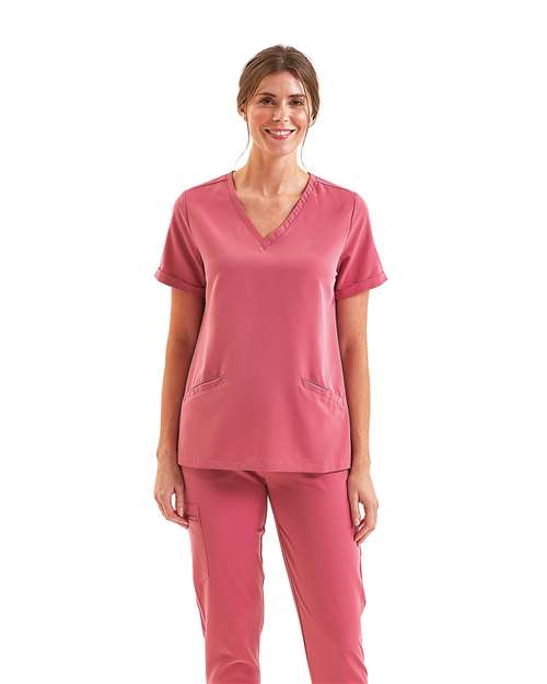 Onna Women's Invincible V-Neck Stretch Scrub Top - Onna NN310