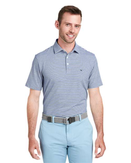 Vineyard Vines G011145 Men's Heathered Winstead Sankaty Polo