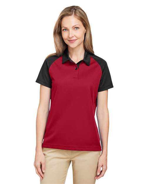 Team 365 Women's Command Snag-Protection Colorblock Polo - Team 365 TT21CW