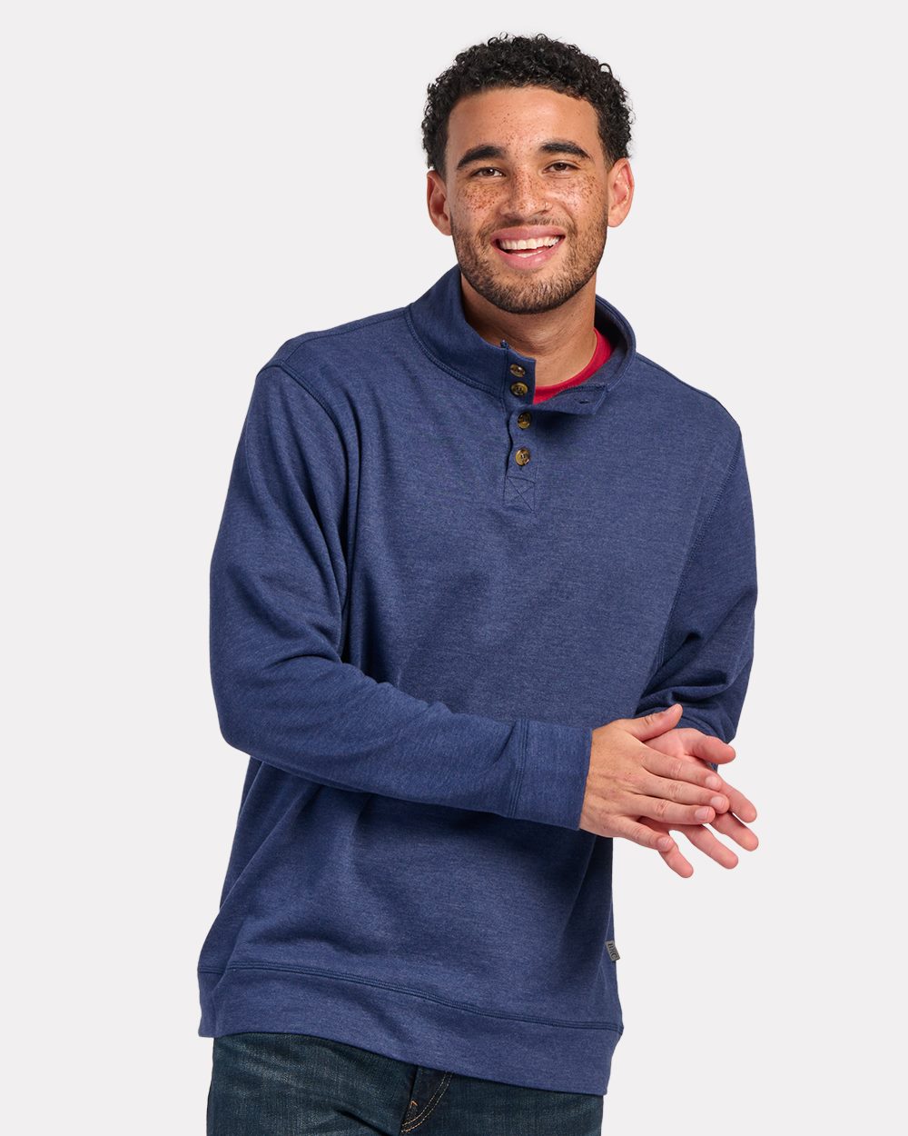 Boxercraft Men's French Terry Button Pullover - Boxercraft BM5209