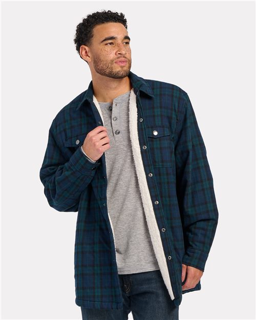Boxercraft Men's Flannel Sherpa Workshirt Jacket - Boxercraft BM7601