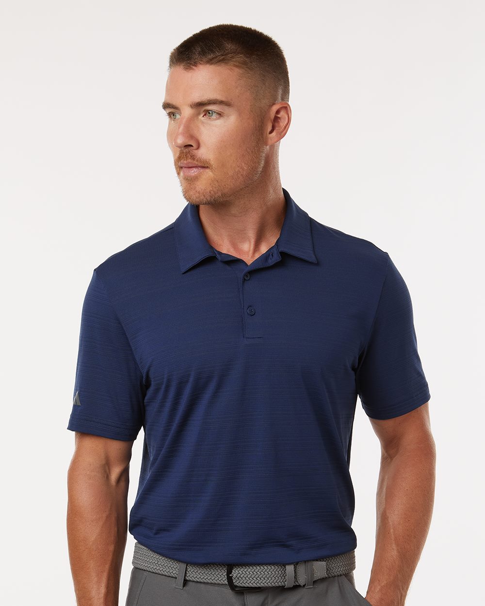 Adidas Men's Textured Stripe Polo - Adidas A704