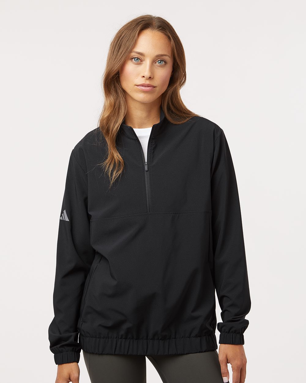 Adidas Women's Stretch Woven Half-Zip Pullover - Adidas A706
