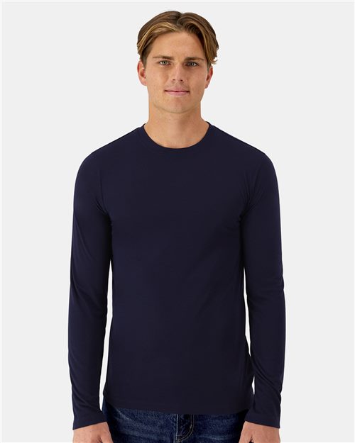 Hanes 484L Unisex Cool DRI Cotton Touch Long Sleeve T-Shirt
