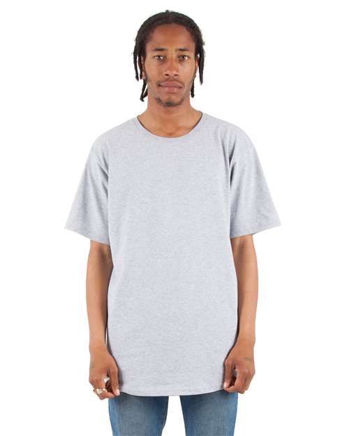 Shaka Wear Unisex Curved Hem Long T-Shirt - Shaka Wear SHCLT