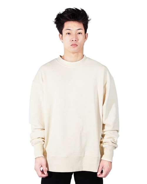 Shaka Wear Unisex Los Angeles Garment-Dyed Crewneck Sweatshirt - Shaka Wear SHGFC