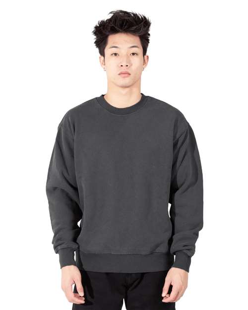 Shaka Wear Unisex Los Angeles Garment-Dyed Crewneck Sweatshirt - Shaka Wear SHGFC