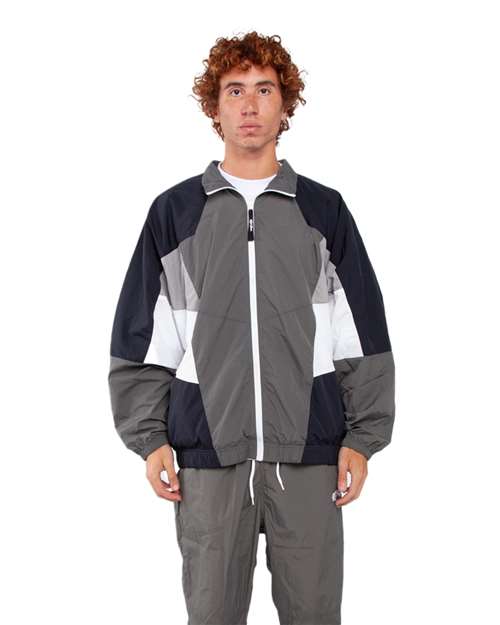 Shaka Wear Unisex Nylon Track Jacket - Shaka Wear SHNTJ