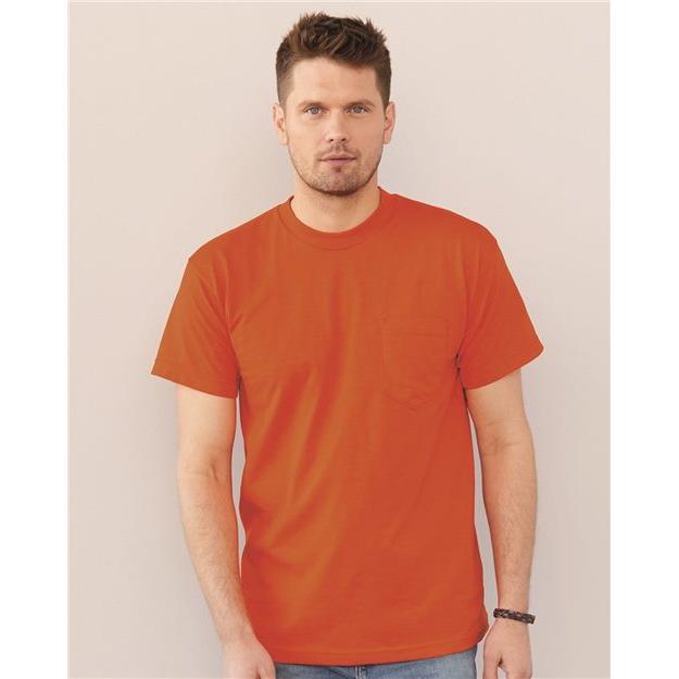 Bayside Unisex USA-Made 50/50 Pocket T-Shirt - Bayside 1725 Bayside