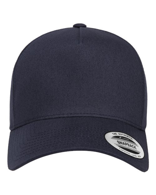 YP Classics Retro Cotton Blend Trucker Snapback Cap - Yupoong 5079