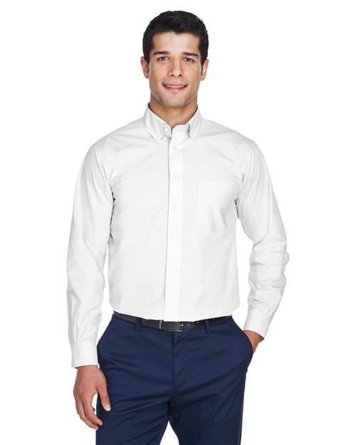 Joe's USA Men's Crown Collection® Broadcloth Woven Dress Shirt