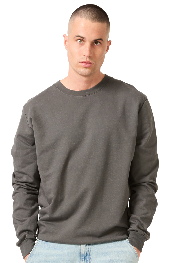 Royal Apparel 13159 Unisex Cotton Crew Neck Sweatshirt - Asphalt