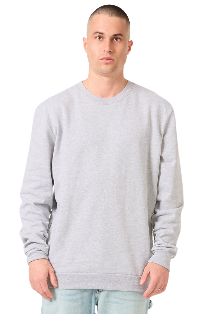Royal Apparel 13159 Unisex Cotton Crew Neck Sweatshirt - Heather Grey