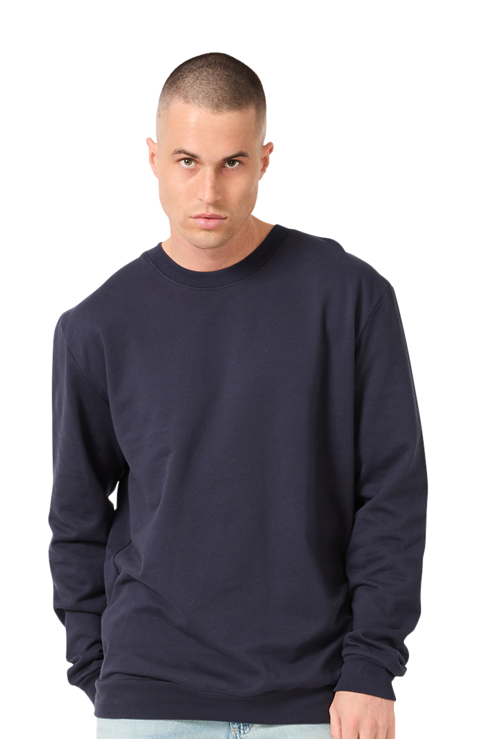 Royal Apparel 13159 Unisex Cotton Crew Neck Sweatshirt - Navy