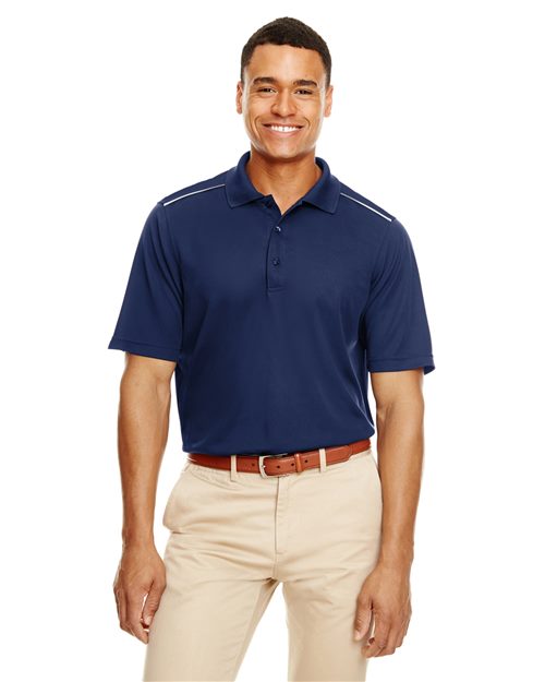 CORE365 Men's Radiant Performance Piqué Polo with Reflective Piping - CORE365 88181R