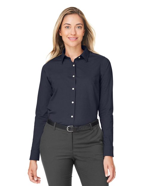 Joe's USA Women's CrownLux Performance® Spencer Poplin Dress Shirt