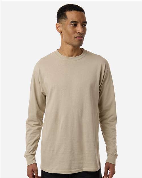 Wholesale Unisex Gold Soft Touch Long Sleeve T-Shirt