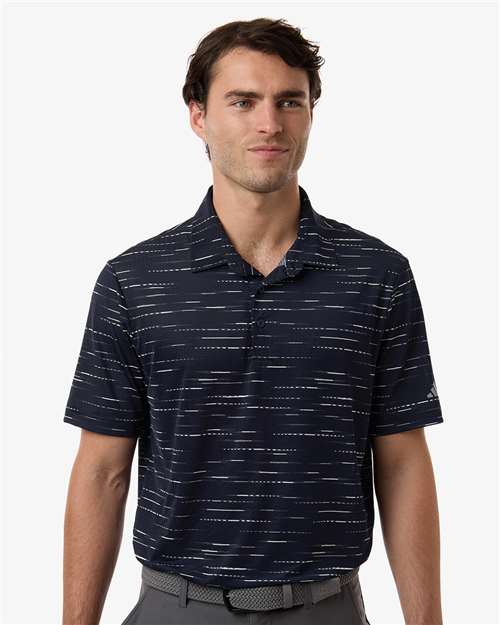 Adidas A2015 Mens Ultimate365 Mesh Glimmer Print Polo