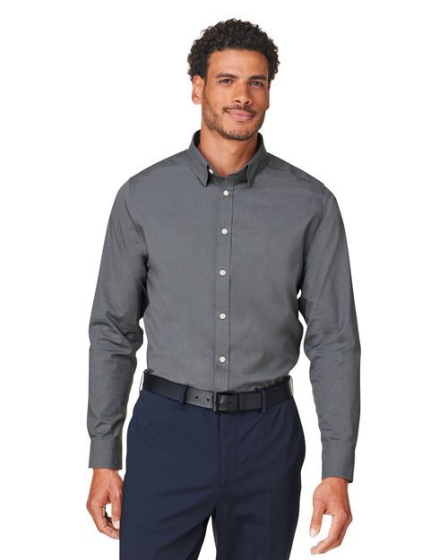 Joe's USA Men's CrownLux Performance® Spencer Poplin Dress Shirt