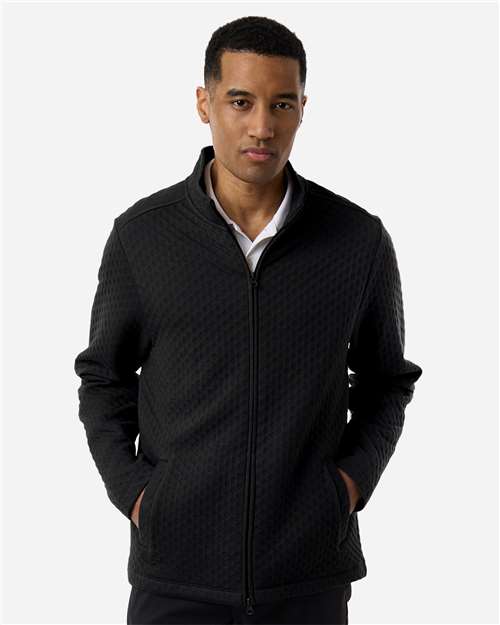 Joe's USA Men's Berkley Textured Full-Zip Jacket