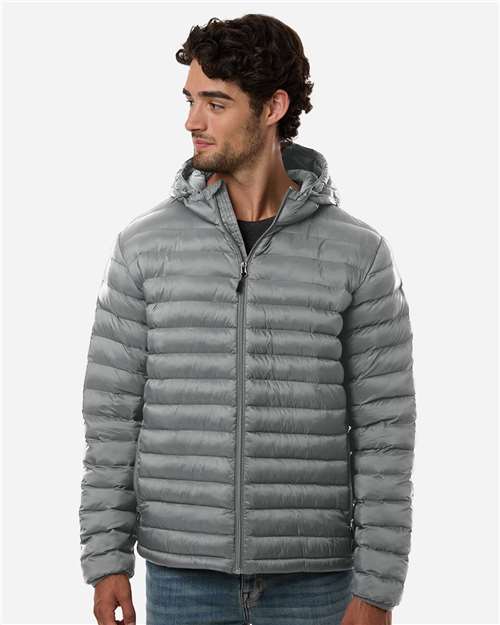 Weatherproof Men's Lightweight Poly-filled Hooded Puffer Jacket - Weatherproof 26715