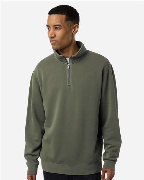 Independent Trading Co. Unisex Pigment-Dyed Quarter-Zip Pullover - Independent Trading Co. PRM4600QZ