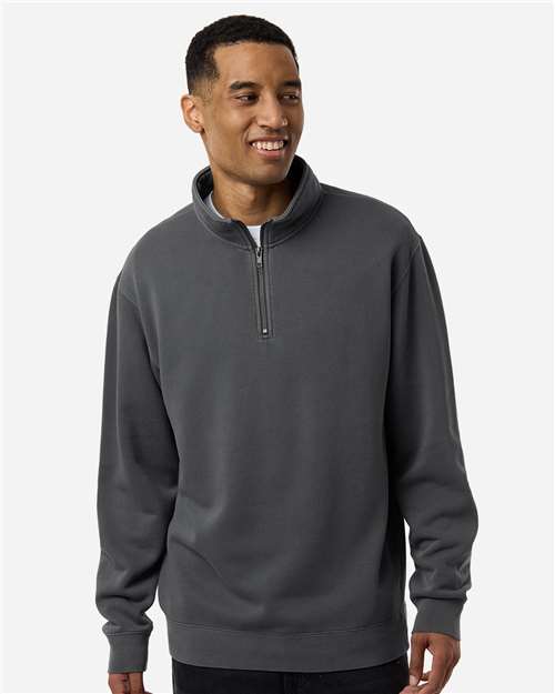 Independent Trading Co. Unisex Pigment-Dyed Quarter-Zip Pullover - Independent Trading Co. PRM4600QZ