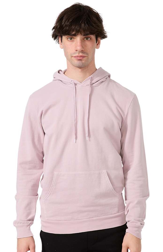 Royal Apparel 13555PD Unisex Vintage Pigment Dyed Fleece Pullover Hoody - Mauve