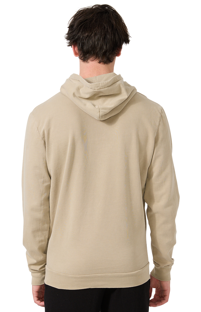Royal Apparel 13555PD Unisex Vintage Pigment Dyed Fleece Pullover Hoody - Khaki