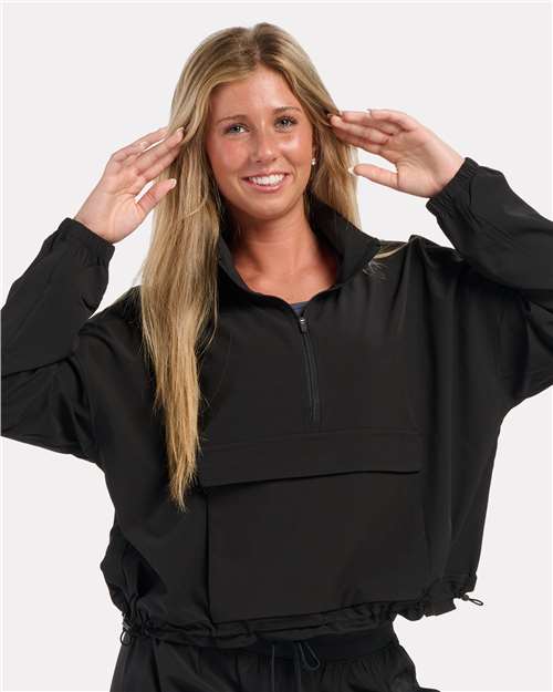 Boxercraft Women's Stretch Woven Quarter-Zip Pullover - Boxercraft BW5204