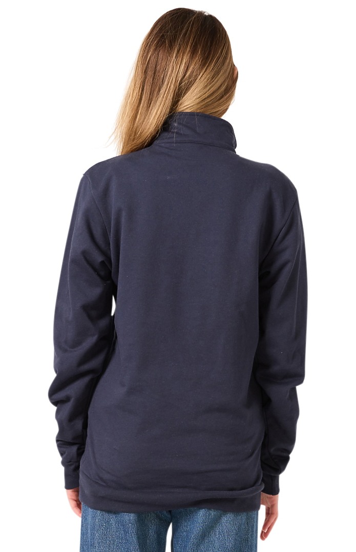 Royal Apparel 13558 Unisex Fleece Quarter Zip - Navy