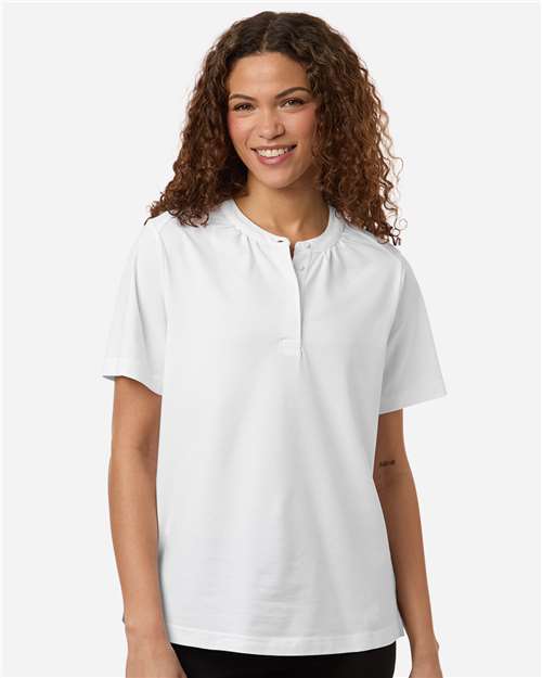 Joe's USA Women's Seaton Pebble Textured Polo