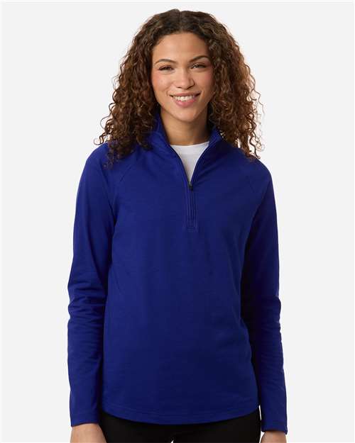 Joe's USA Women's Seaton Pebble Textured Quarter-Zip Pullover