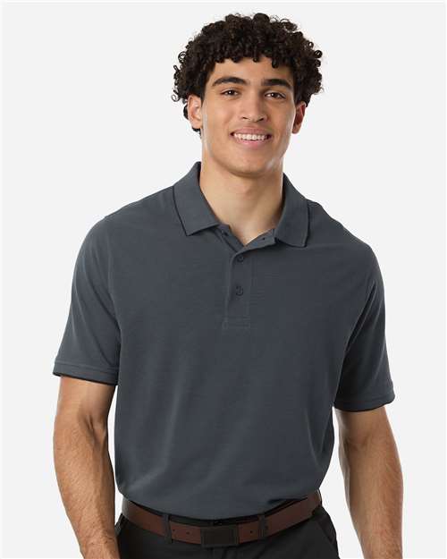 Harriton Men's Valiant Cotton Snag Protect Tipped Polo - Harriton M215