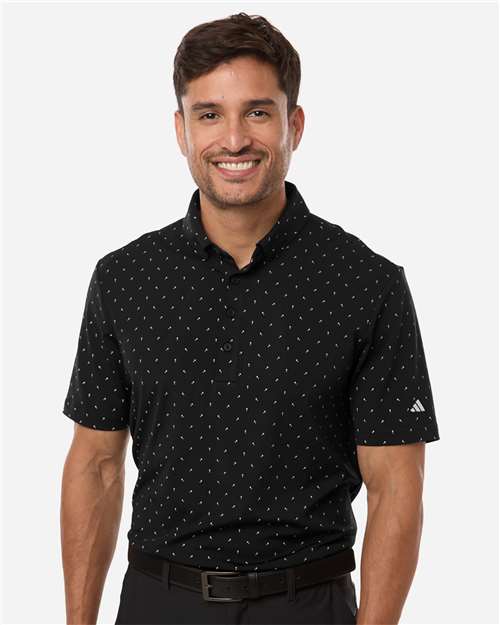 Adidas Men's Ultimate365 Micro Print Polo - Adidas A2028
