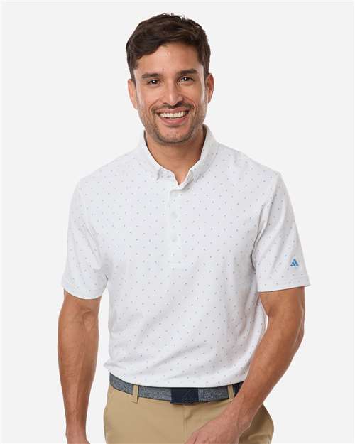 Adidas Men's Ultimate365 Micro Print Polo - Adidas A2028
