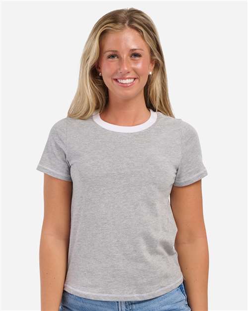 Boxercraft Women's Contrast Stitch Baby Tee - Boxercraft BW2106