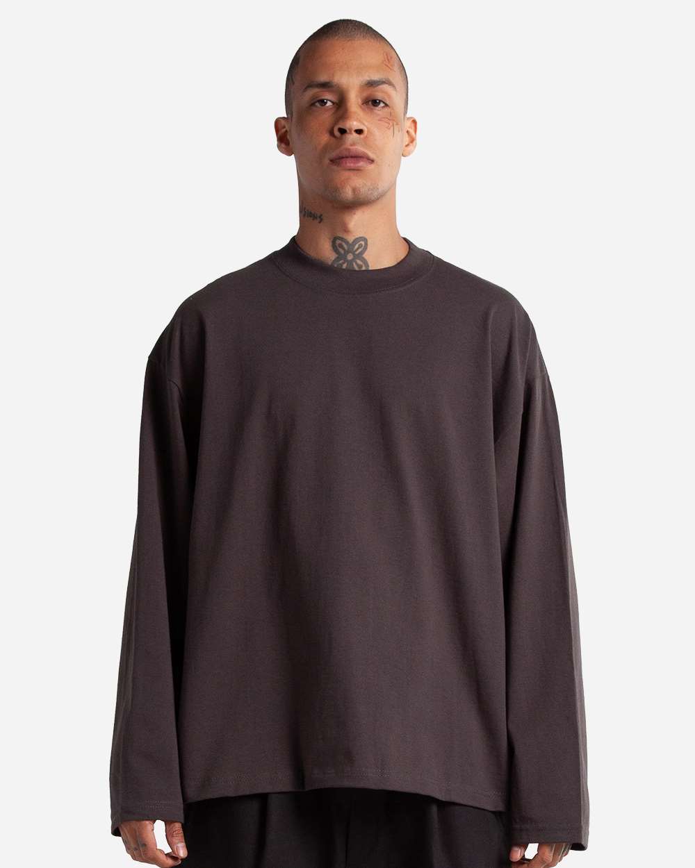 Shaka Wear Men's Max Heavyweight Oversized Long Sleeve T-Shirt - Shaka Wear MOL