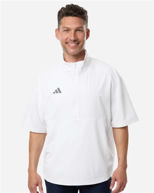 Adidas Men's Short Sleeve Quarter-Zip Pullover - Adidas AT505