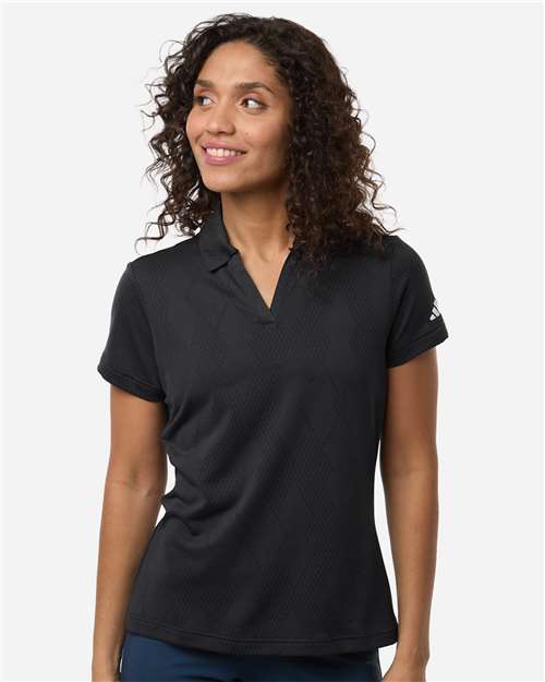 Adidas Women's Textured Jacquard Polo - Adidas A727