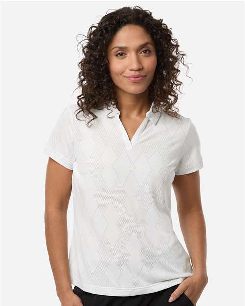 Adidas Women's Textured Jacquard Polo - Adidas A727