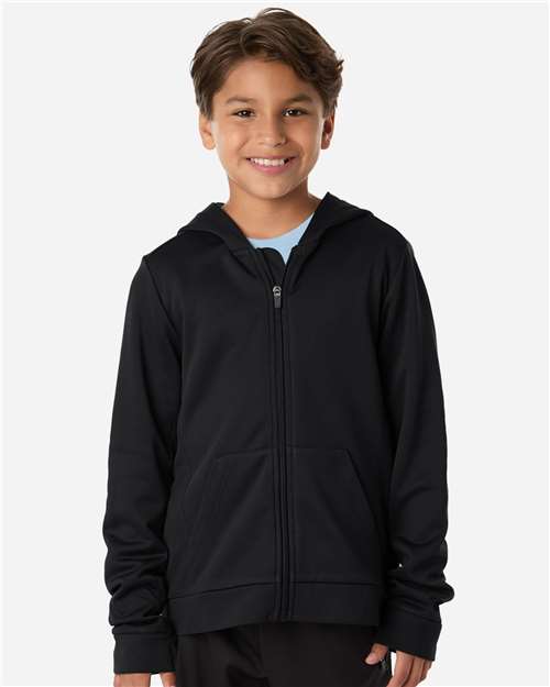 Team 365 Youth Squad Tech Fleece Hooded Full-Zip - Team 365 TT402Y