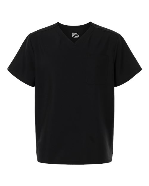 Hanes HMB000 Men's V-Neck 1-Pocket Scrub Top