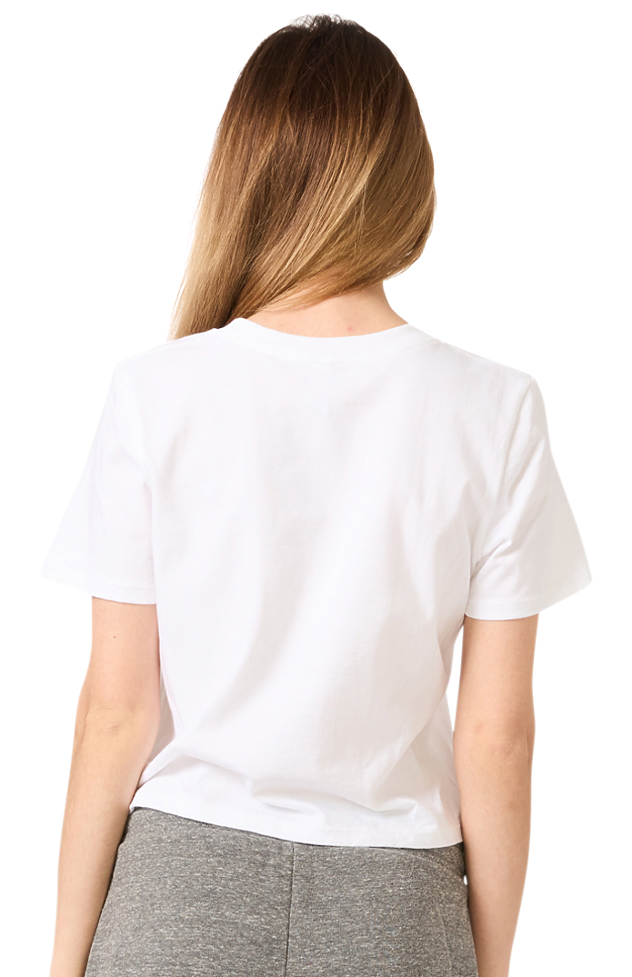 Royal Apparel 14011 Women's Premium Crop Tee - White